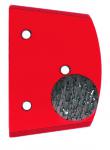 QUICK-CHANGE segment with 1 diamond button RED Grit 30 