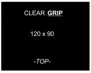 CLEAR-GRIP Form B / 120x90cm -TOP- 