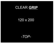 CLEAR-GRIP Form B / 121x200cm -TOP- 