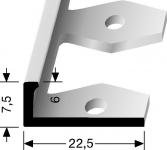 EB-Profil Messing 6 mm Einzelschiene 250 cm 