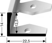 EB-Profile Aluminium 12,5 mm 